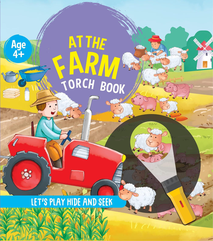 At The Farm: Torch Book by Booktopus - Board Book cover