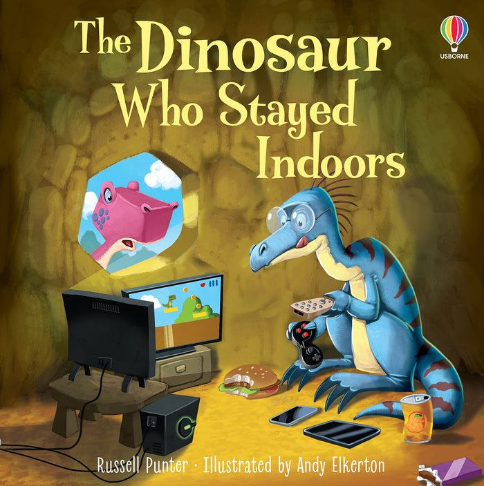 The Dinosaur who Stayed Indoors by Russell Punter - Paperback cover