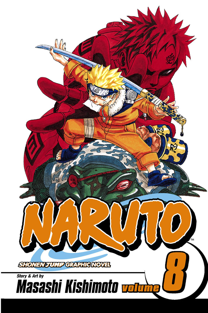 Naruto, Vol. 8 by Masashi Kishimoto - Paperback cover
