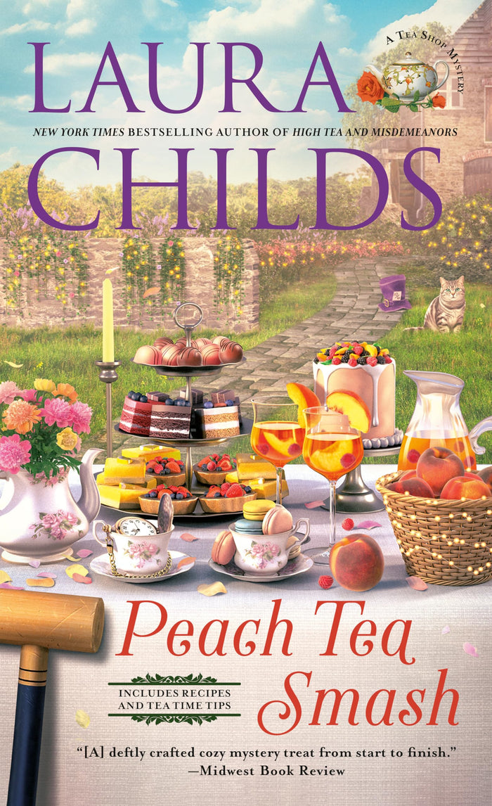 Peach Tea Smash (Tea Shop Mystery) by Laura Childs - Mass Market Paperback cover