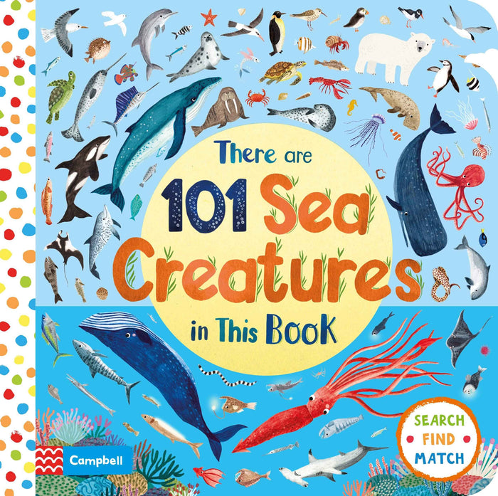 Front cover of the book 'There Are 101 Sea Creatures in This Book' by Rebecca Jones.
