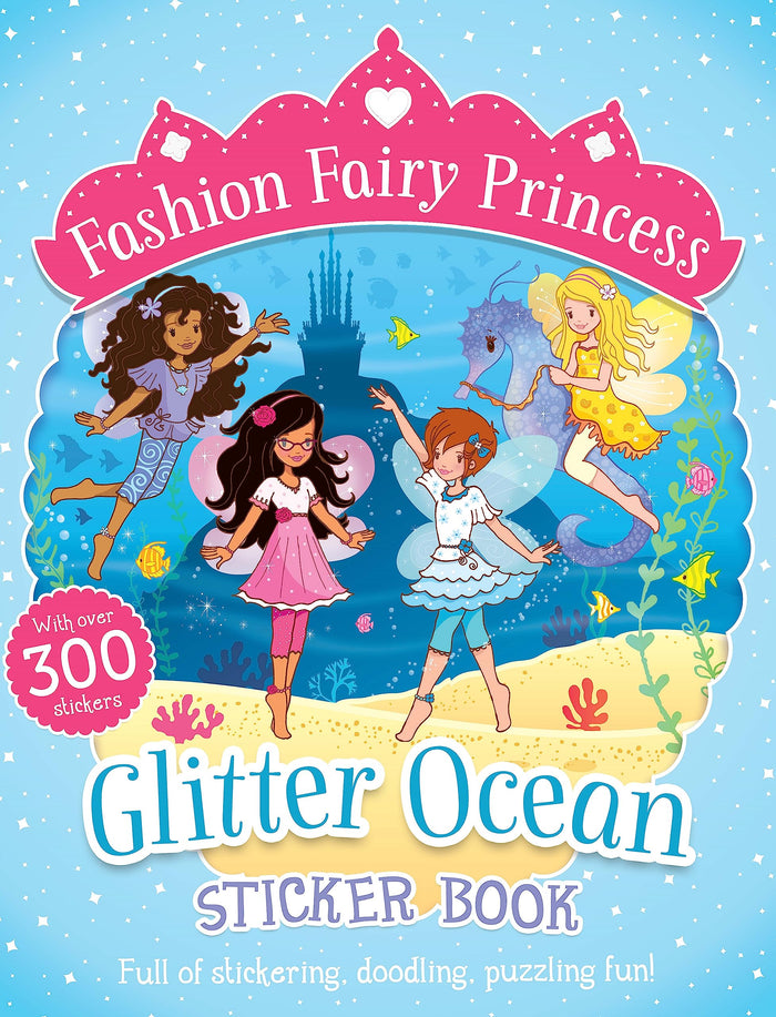 Fashion Fairy Princess: Glitter Ocean Sticker Book by Poppy Collins - Paperback cover