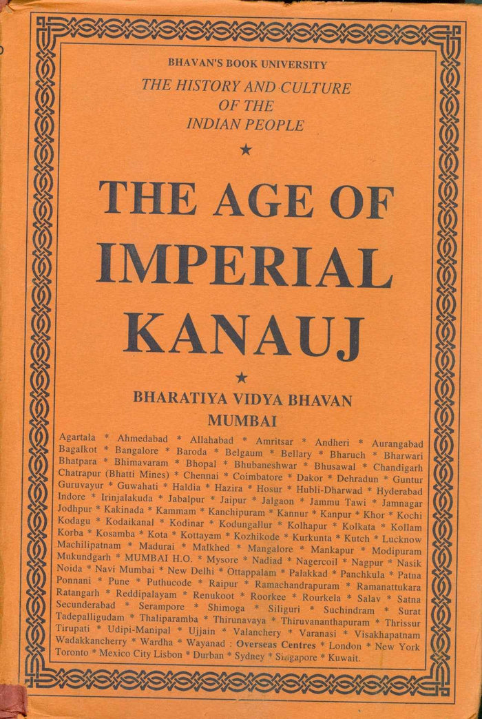 Front cover of the book 'The History and Culture of the Indian People: Volume 4. The Age of Imperial Kanauj' by R. C. Majumdar.