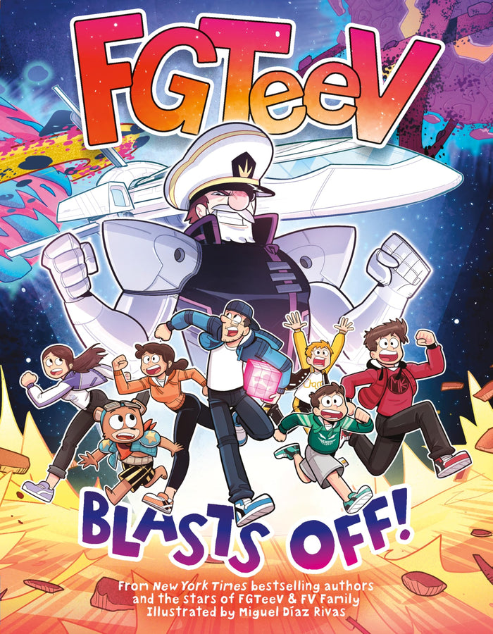 FGTeeV: Blasts Off!: A Wild Journey Through the Cosmos with YouTube's Favorite Gamer Family, for Kids (Ages 8-12) (FGTeeV, 12) by FGTeeV - Paperback cover