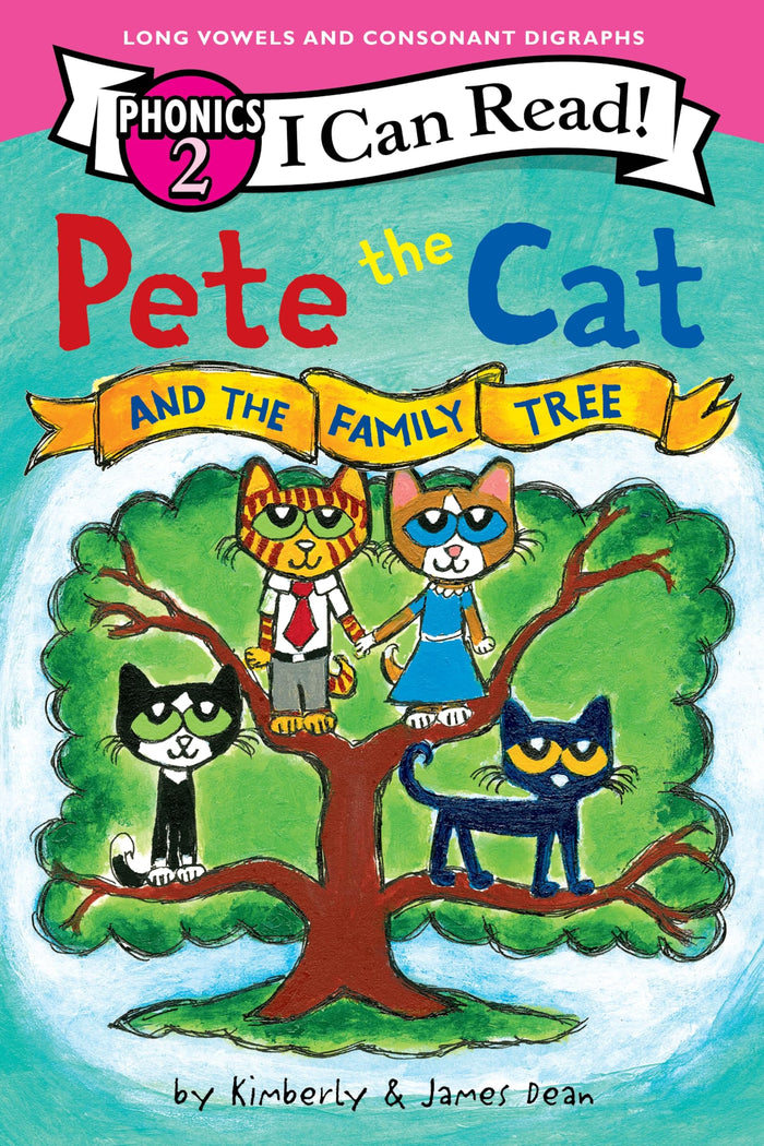 Pete the Cat and the Family Tree (I Can Read Phonics): Learn to Read with Pete the Cat in a Phonics-Based Story for Beginning Readers (Ages 4-8) by James Dean - Paperback cover