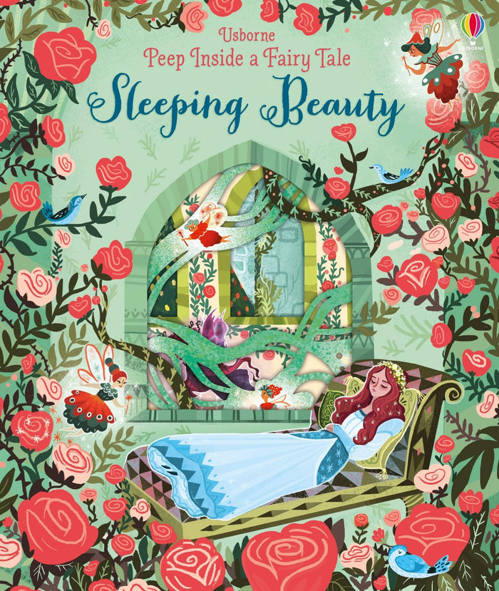 Peep Inside A Fairy Tale Sleeping Beauty by Anna Milbourne - Board Book cover