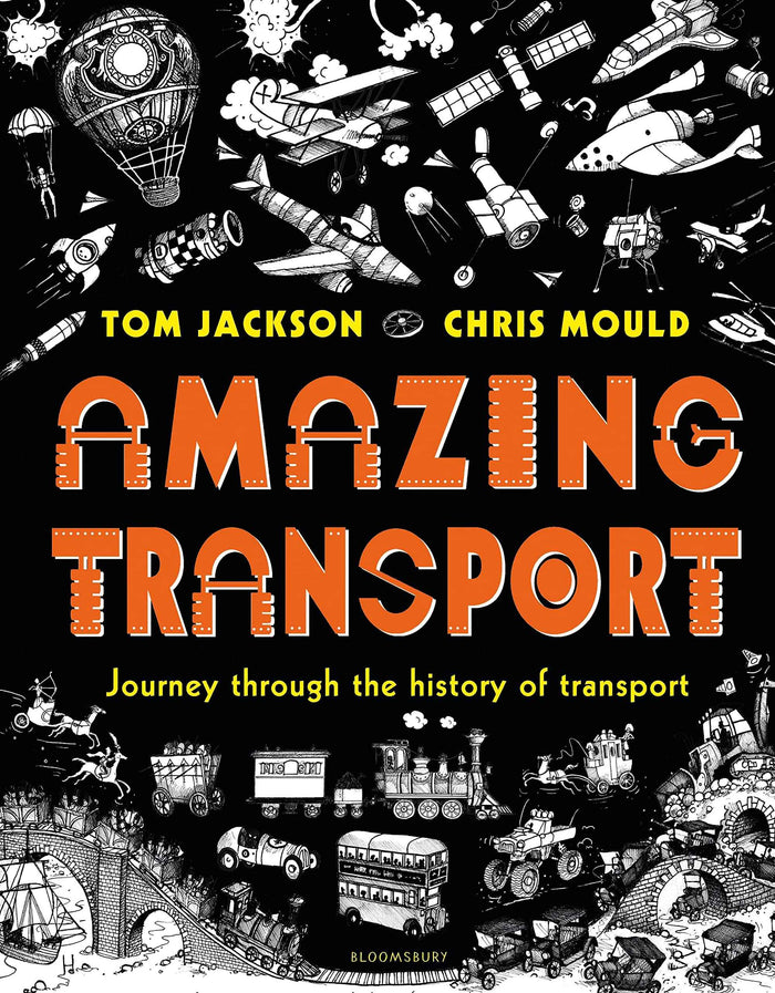 Front cover of the book 'Amazeing Science: Transport' by Tom Jackson, Chris Mould.