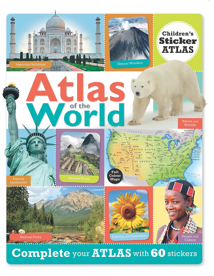 Sticker Atlas of the World by Green Android - Paperback cover