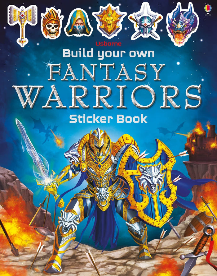 Build Your Own Fantasy Warriors Sticker by Simon Tudhope - Paperback cover