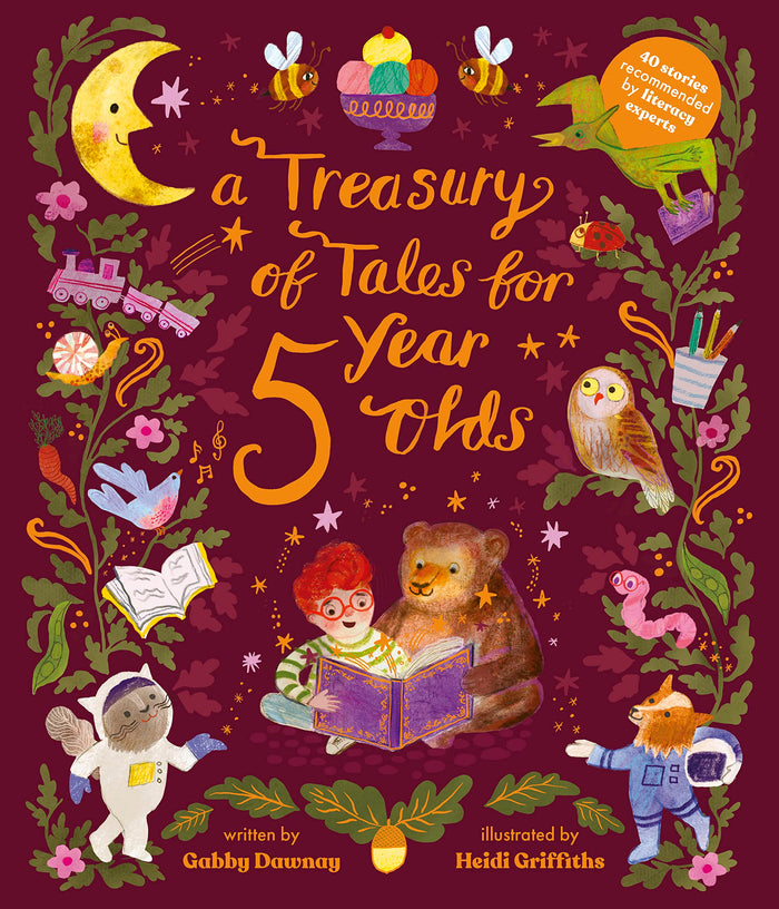 A Treasury of Tales for Five-Year-Olds: 40 stories recommended by literary experts by Gabby Dawnay - Hardcover cover