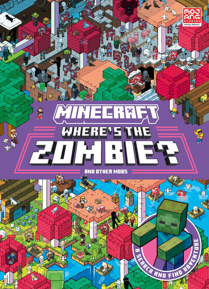 Farshore Minecraft Wheres the Zombie? Search and Find Adventure. by Mojang AB - Hardcover cover