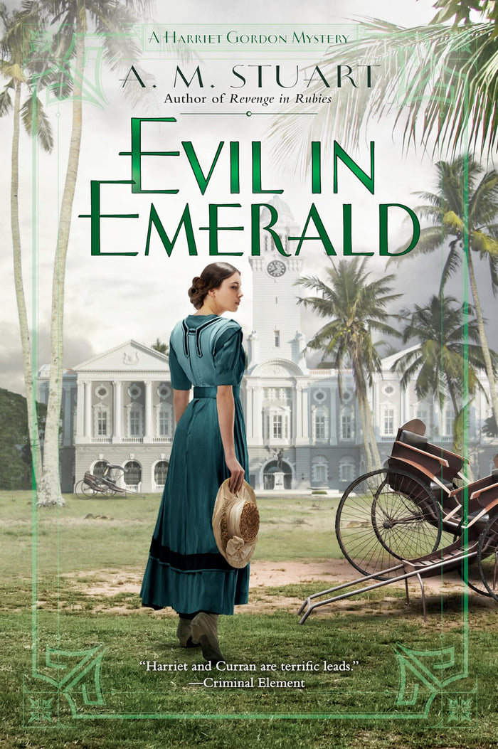 Evil in Emerald (A Harriet Gordon Mystery) by A. M. Stuart - Paperback cover