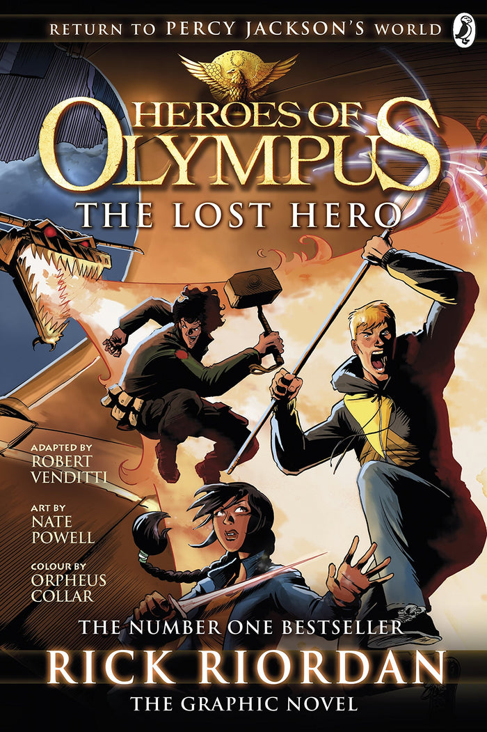 Heroes of Olympus: The Lost Hero: The Graphic Novel by Rick Riordan - Paperback cover