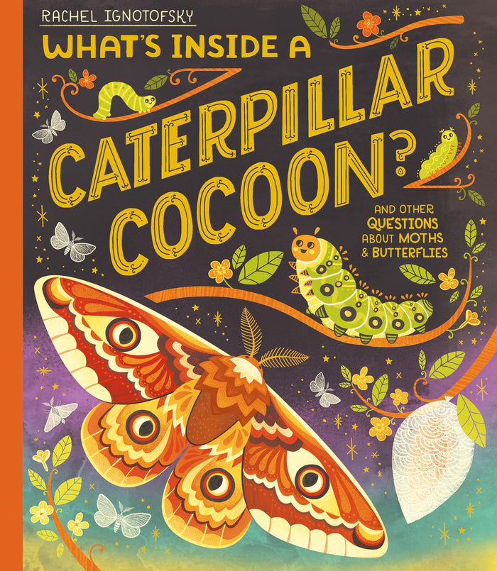 Hodder Childrens Books Whats Inside a Caterpillar Cocoon? And other questions about moths and butterflies. by Rachel Ignotofsky - Paperback cover