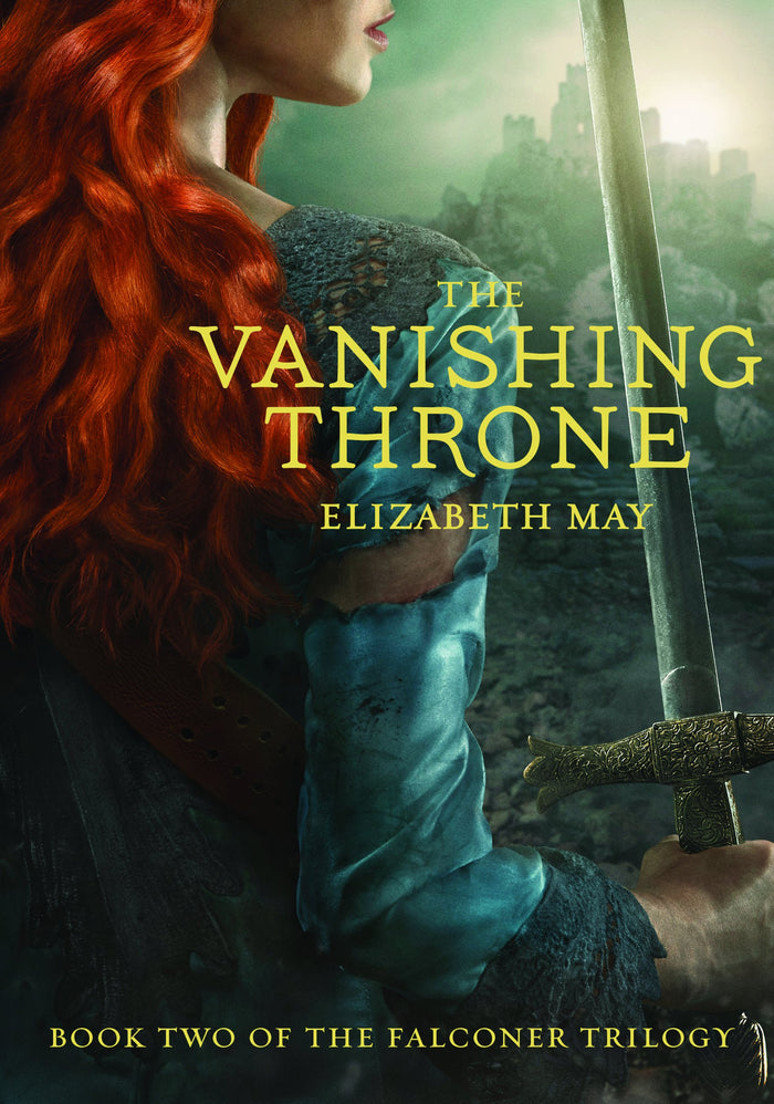 The Vanishing Throne: Book Two of the Falconer Trilogy by Elizabeth May - Hardcover cover