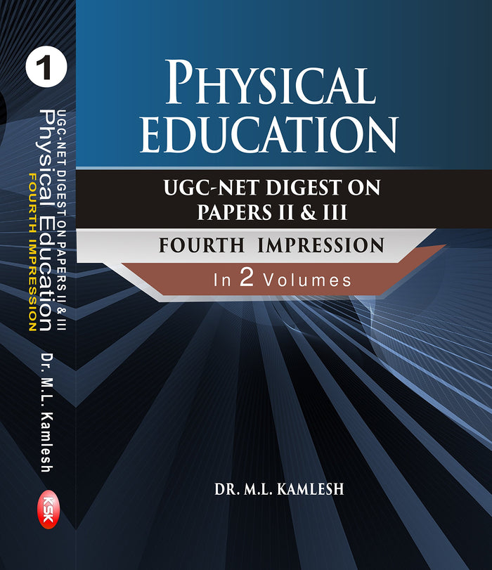 UGC-Net Digest on Papers II & III (Physical Education) (2 Vol. Set) by Dr. M.L. Kamlesh - Book cover