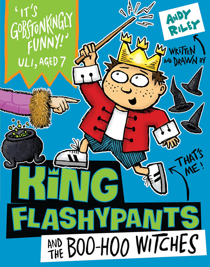 King Flashypants and the Boo-Hoo Witches: Book 4 by Andy Riley - Paperback cover