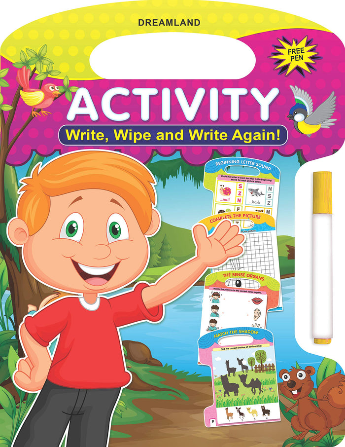 Write and Wipe Book - Activity by Dreamland Publications - Paperback cover
