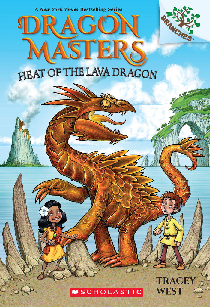 Dragon Masters #18: Heat of the Lava Dragon: A Branches Book by Tracey West - Paperback cover