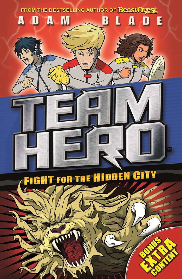 Team Hero: Fight for the Hidden City: Series 2 Book 1 with Bonus Extra Content! by Adam Blade - Paperback cover