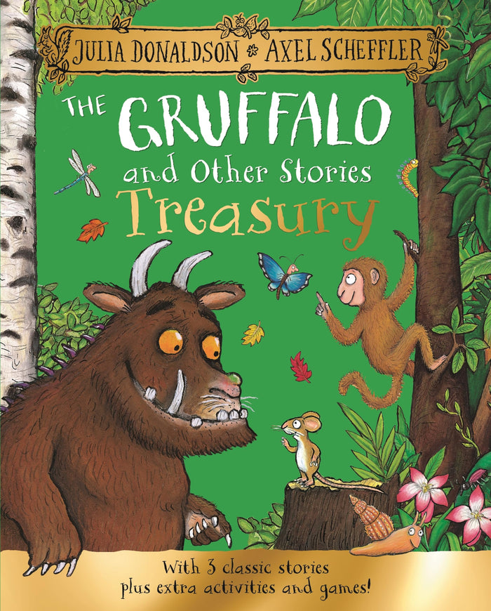 Macmillan Childrens Books The Gruffalo and Other Stories Treasury With 3 classic stories plus extra activities and games!. by Julia Donaldson - Hardcover cover