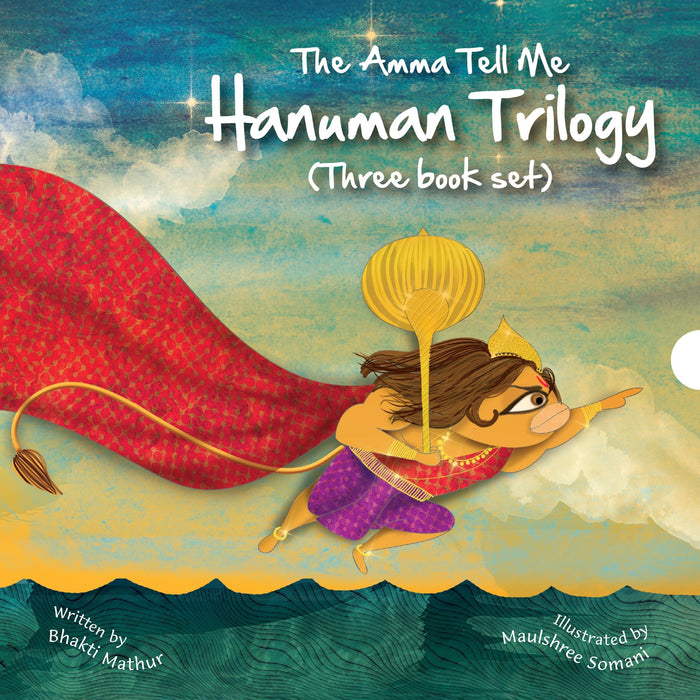 The Amma Tell Me Complete Hanuman Trilogy (Three Book Set) by Bhakti Mathur - Paperback cover