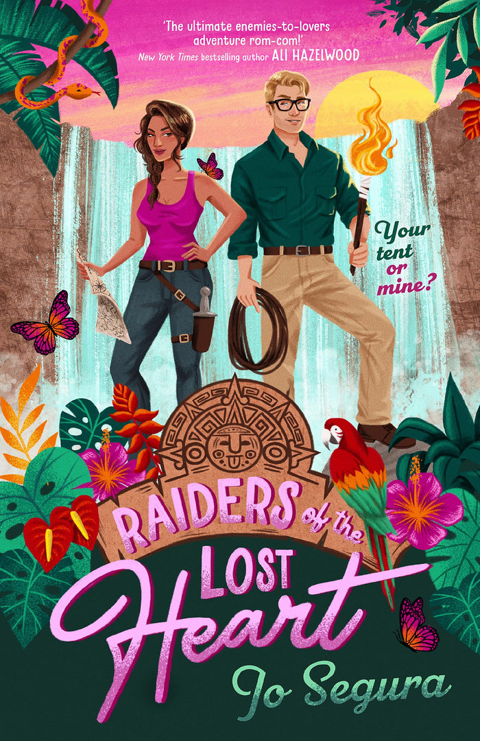 Piatkus Books Raiders of the Lost Heart an escapist adventure romcom, perfect for fans of The Mummy. by Jo Segura - Paperback cover