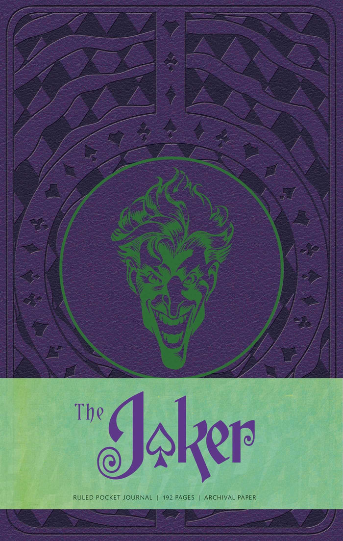 The Joker Ruled Pocket Journal (Comics) by Matthew K Manning - Hardcover cover