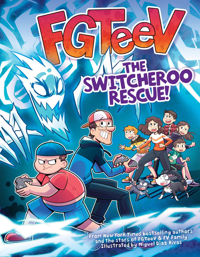 FGTeeV: The Switcheroo Rescue!: A Graphic Novel―A Graphic Novel Adventure of Gaming Frenemies, Body Swaps, and Ghostly Mayhem (FGTeeV, 11) by FGTeeV - Paperback cover