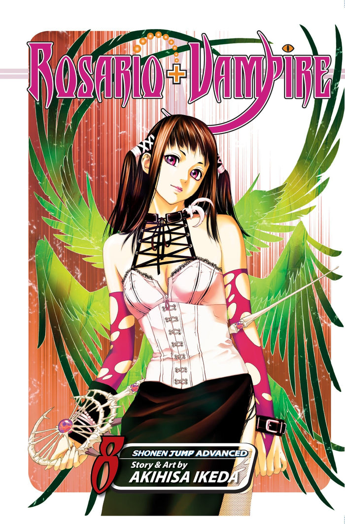 Rosario+Vampire, Vol. 8: Lesson Eight: Shikigami by Akihisa Ikeda - Paperback cover