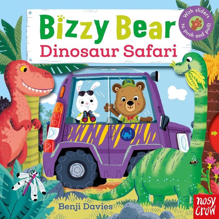 Bizzy Bear: Dinosaur Safari by Benji Davies - Board Book cover