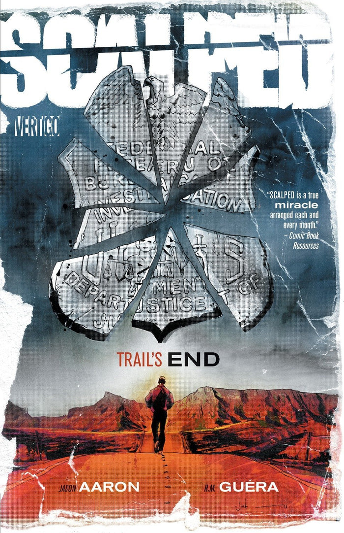 Scalped Vol. 10: Trail's End by Jason Aaron - Paperback cover
