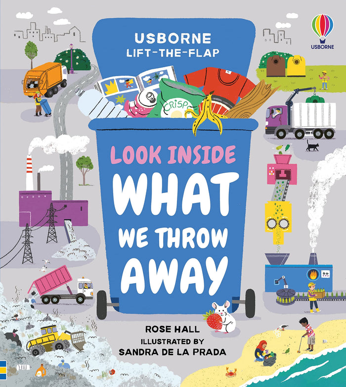 Look Inside What We Throw Away by Rose Hall - Board Book cover