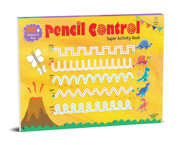 Pencil Control Super Activity Book : Activity Book for children by Wonder House Books - Paperback cover
