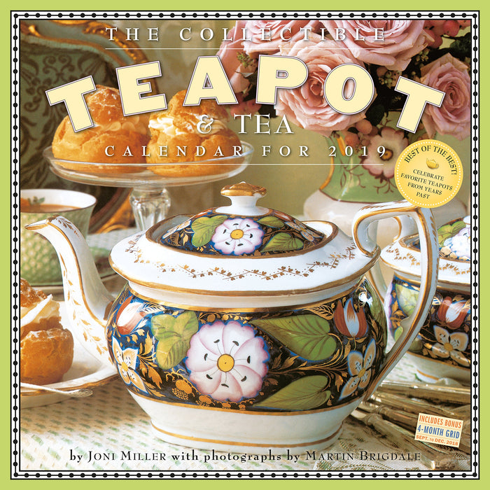 The Collectible Teapot & Tea 2019 Calendar by Joni Miller - Calendar cover