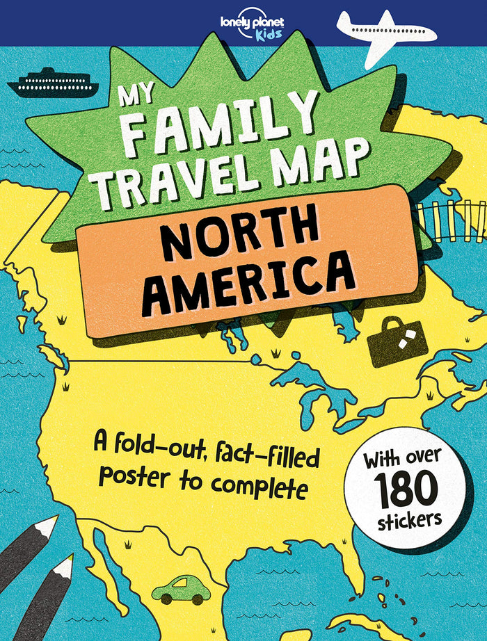 Lonely Planet Kids My Family Travel Map - North America 1 by Joe Fullman - Paperback cover