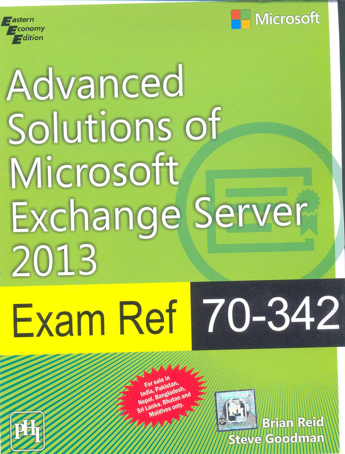 Exam Ref 70-342: Advanced Solutions of Microsoft Exchange Server 2013 (MCSE) by Reid/goodman - Paperback cover