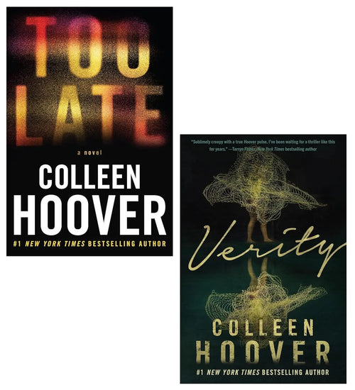 Front cover of Colleen Hoover Bestselling 2 Books Collection Verity and Too Late at bulkbookshop.com