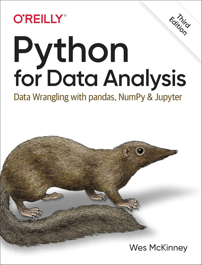 Python for Data Analysis 3rd Edition by Wes McKinney book cover at bulkbookshop.com