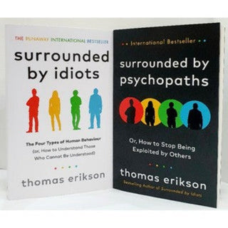 (Combo Pack) Surrounded by Idiots  and  Surrounded by Psychopaths Paperback – by Thomas Erikson